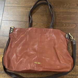 Lucky Brand Tan Leather Shoulder or cross body